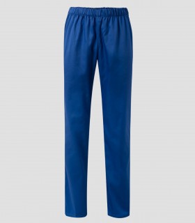 Pantalón de pijama sanitario Azulino en sarga resistente con cintura elástica y bolsillo trasero