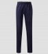 Pantalón de pijama sanitario Azul marino en sarga resistente con cintura elástica y bolsillo trasero