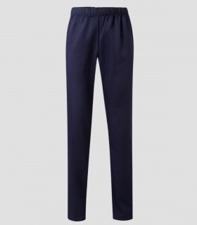 Pantalón de pijama sanitario Azul marino en sarga resistente con cintura elástica y bolsillo trasero