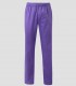 Pantalón de pijama sanitario Morado en sarga resistente con cintura elástica y bolsillo trasero
