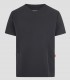 Casaca sanitaria unisex CYRUS Gris marengo de tejido stretch reciclado con cuello en pico y tres bolsillos
