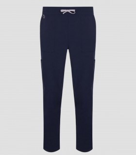 Pantalón sanitario unisex Atlas color Azul noche con tejido stretch reciclado y ocho bolsillos funcionales