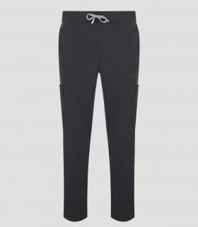 Pantalón sanitario unisex Atlas color Gris marengo con tejido stretch reciclado y ocho bolsillos funcionales