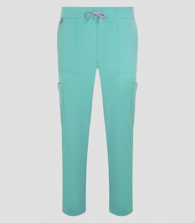 Pantalón sanitario unisex Atlas color Fiyi con tejido stretch reciclado y ocho bolsillos funcionales