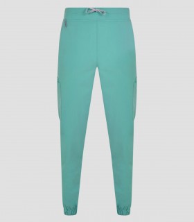 Pantalón sanitario tipo jogger unisex Avani color Fiyi en tejido stretch con diez bolsillos y puño elástico