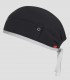 Gorro sanitario unisex IVY Negro en tejido stretch con trabillas laterales para mascarilla y cintas ajustables