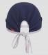 Gorro sanitario unisex IVY Azul noche en tejido stretch con trabillas laterales para dentistas