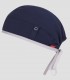 Gorro sanitario unisex IVY Azul noche en tejido stretch con trabillas laterales para mascarilla y cintas ajustables