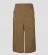 Delantal Largo con Abertura Central Sarga Resistente Beige