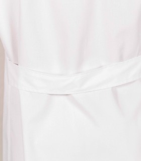 Bata sanitaria blanca manga corta - Detrás