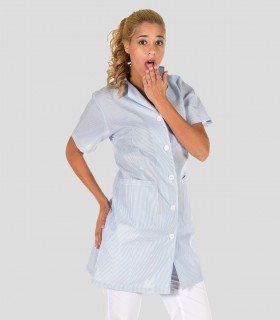 Bata Vichy Raya Celeste Manga Corta