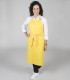 Delantal con peto sin bolsillo Amarillo