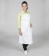 Delantal con peto sin bolsillo Blanco