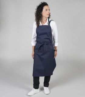 Delantal con peto sin bolsillo Marino