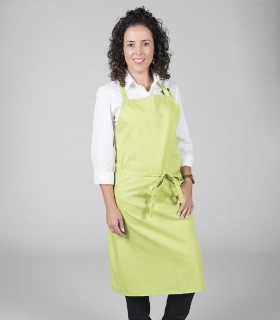 Delantal con peto sin bolsillo Pistacho