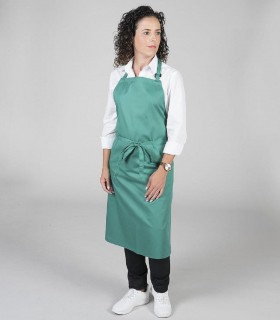 Delantal con peto sin bolsillo Verde