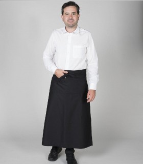 Delantal Francés con bolsillo Negro