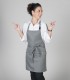 Delantal corto para camarero Gris