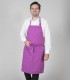 Delantal con peto Malva
