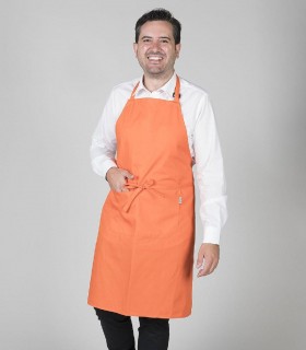 Delantal con peto Naranja