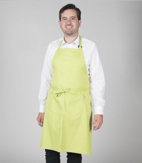Delantal con peto camarero Pistacho