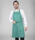 Delantal con peto camarero Verde