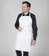 Delantal con peto camarero Blanco