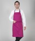 Delantal con peto camarero Frambuesa