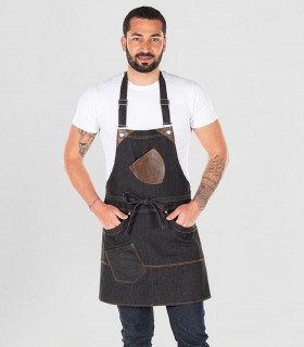 Delantal vaquero Negro para camarero