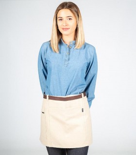 Delantal corto Beige para camarero