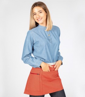 Delantal corto Rojo para camarero