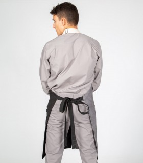 Delantal con peto Negro para camarero