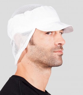 Gorro cubrenuca Blanco ideal para industria alimentaria y cocina