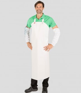 Delantal con peto de Nitrilo para industria alimentaria